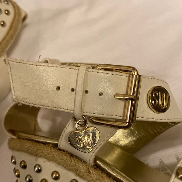 Stuart Weitzman girls wedge sandals size US 3 with Dustbag👡 👧 - Picture 12 of 14